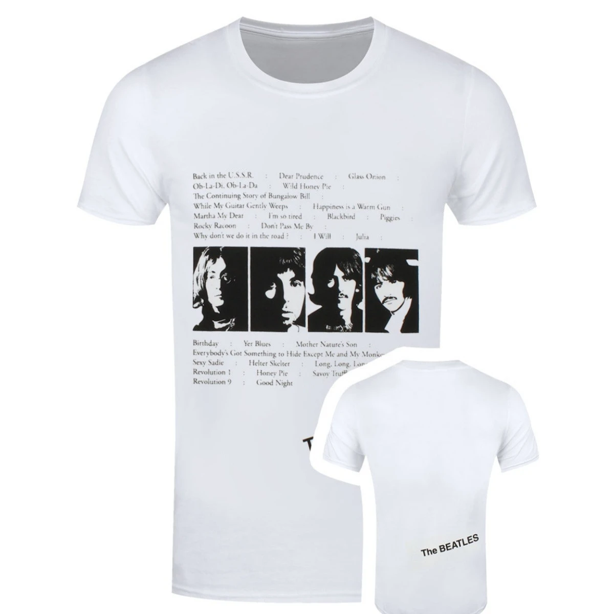 The Beatles Graphic Cotton T-shirt Unisex Summer Short Sleeve Fashion Brand Tee Luxury Casual Vintage Tees