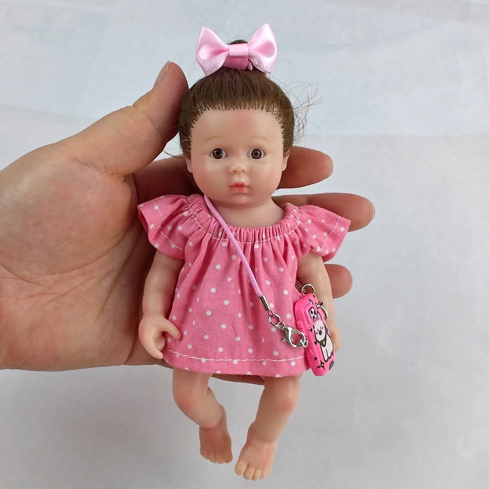 1 pz 16 cm palmo bambola di simulazione completamente solido silicone estensibile bambole rinate vestire giochi giocattoli di decompressione regali per bambini