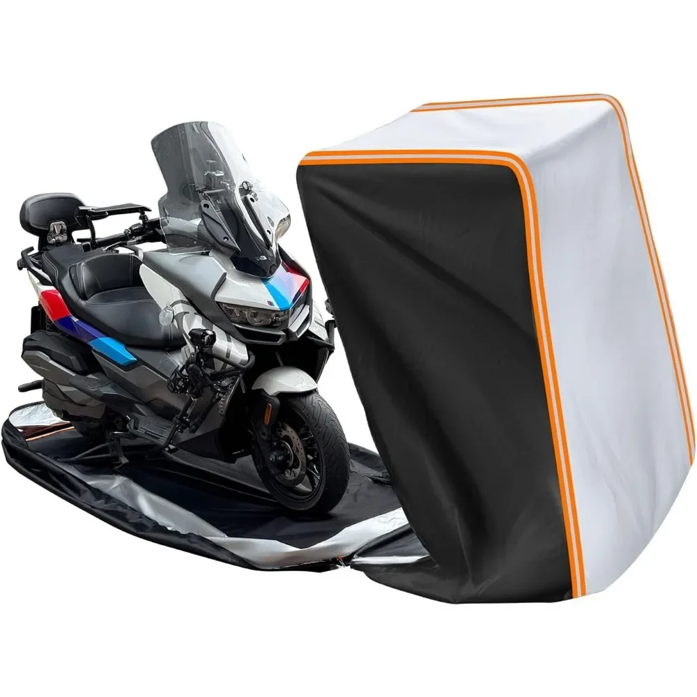 

Всепогодный чехол для мотоцикла повышенной прочности со светоотражающими полосами, подходит для скутеров и туристических мотоциклов длиной до 108 дюймов