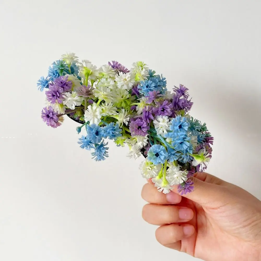 

Sweet Starry Sky Flower Hair Clip Fairy Bohemian Floral Side Clip Elegant Simulation Flower Bridal Wedding Headwear Girls