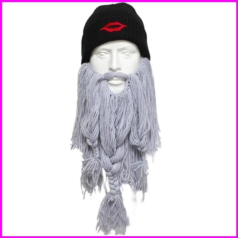 Winter Balaclava Full Face Cover Hoed Gebreide Baard Hoed Verstelbaar voor volwassen kinderen
