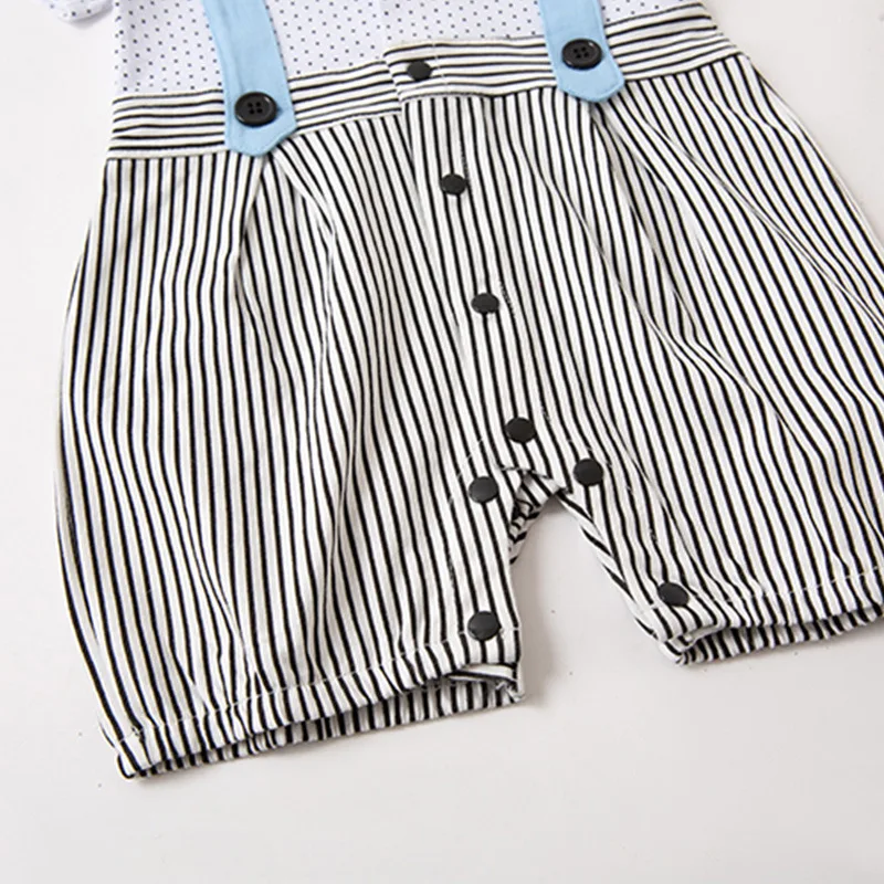 Baby Jungen Gentleman Outfits Anzüge Kleidung Sommer Kinder Einteiliges Strampler Baby Jungen Kleidung