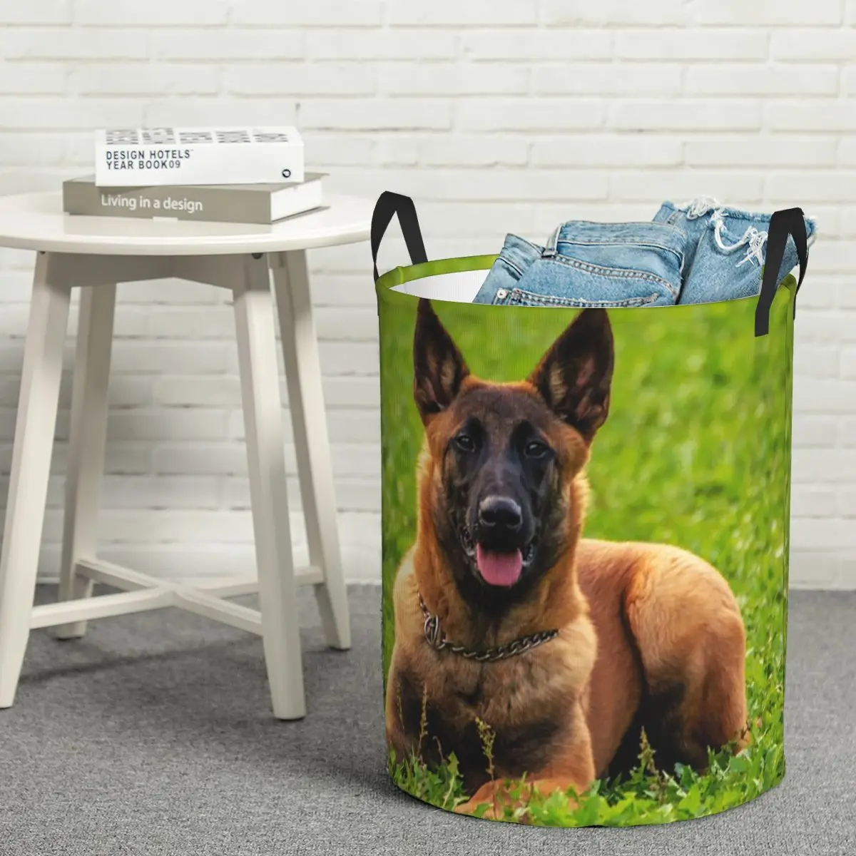 

Складная корзина для белья с бельгийской овчаркой Малинуа, большая корзина для белья для хранения, домашний органайзер для детской стирки