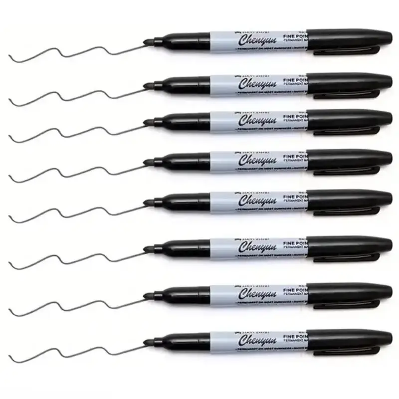 1Set Black Marker Pen Waterproof Line Drawing Marker Quick Drying Outlining Drawing Pen for Art Painting Tattoo