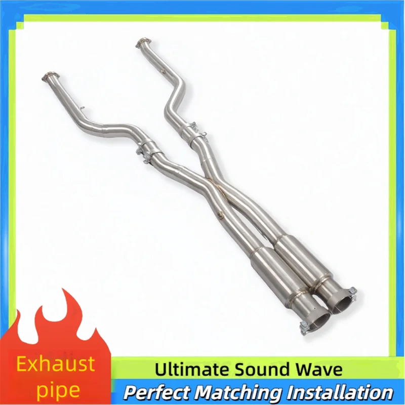 

High-quality Stainless Steel Resonator for BMW M5 G90 4.4T 2025+ Middle Pipe X Tube Racing Performance Upgrade Sound Wave