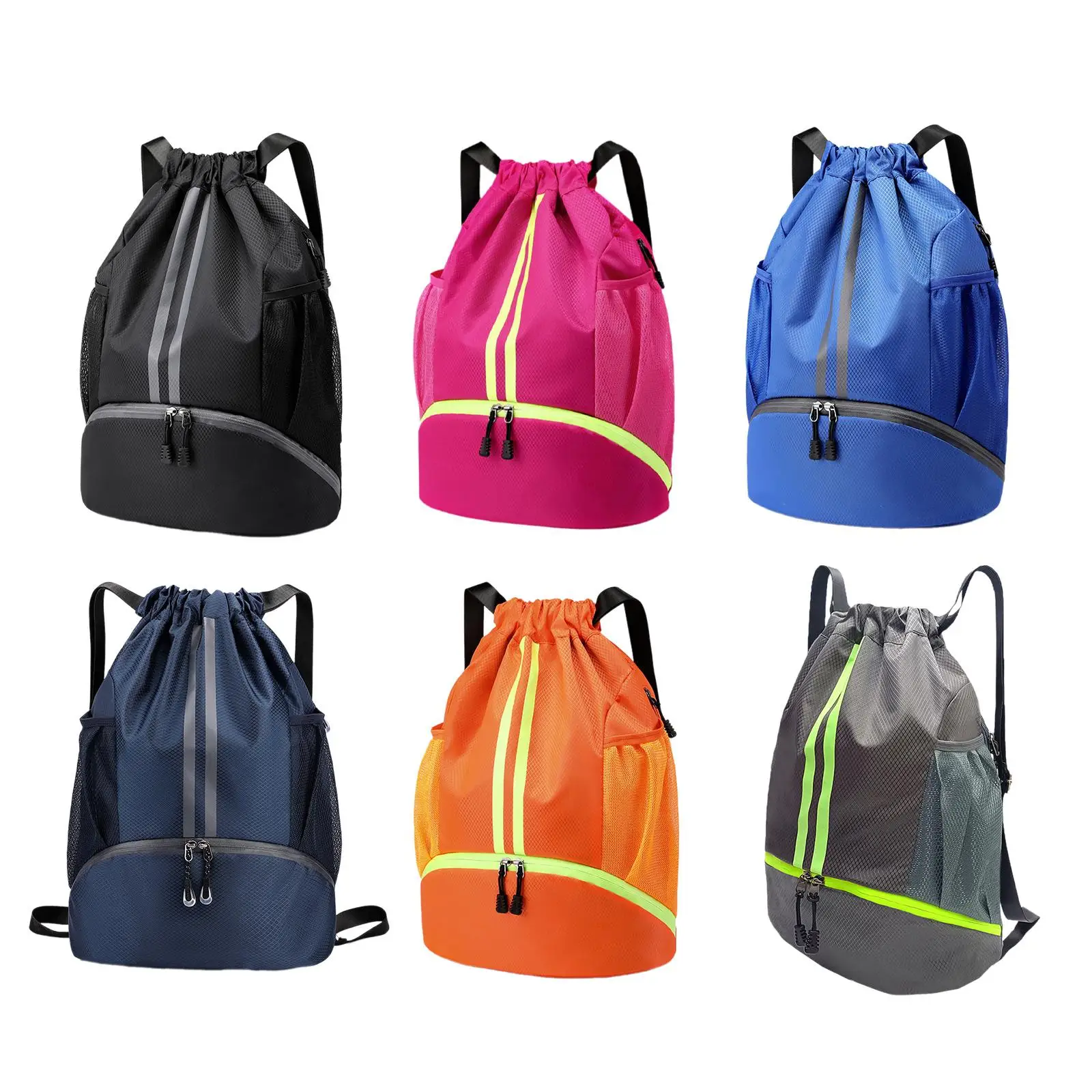 Drawstring Backpack Large Capacity Basketball Bag for Hiking Casual Travel