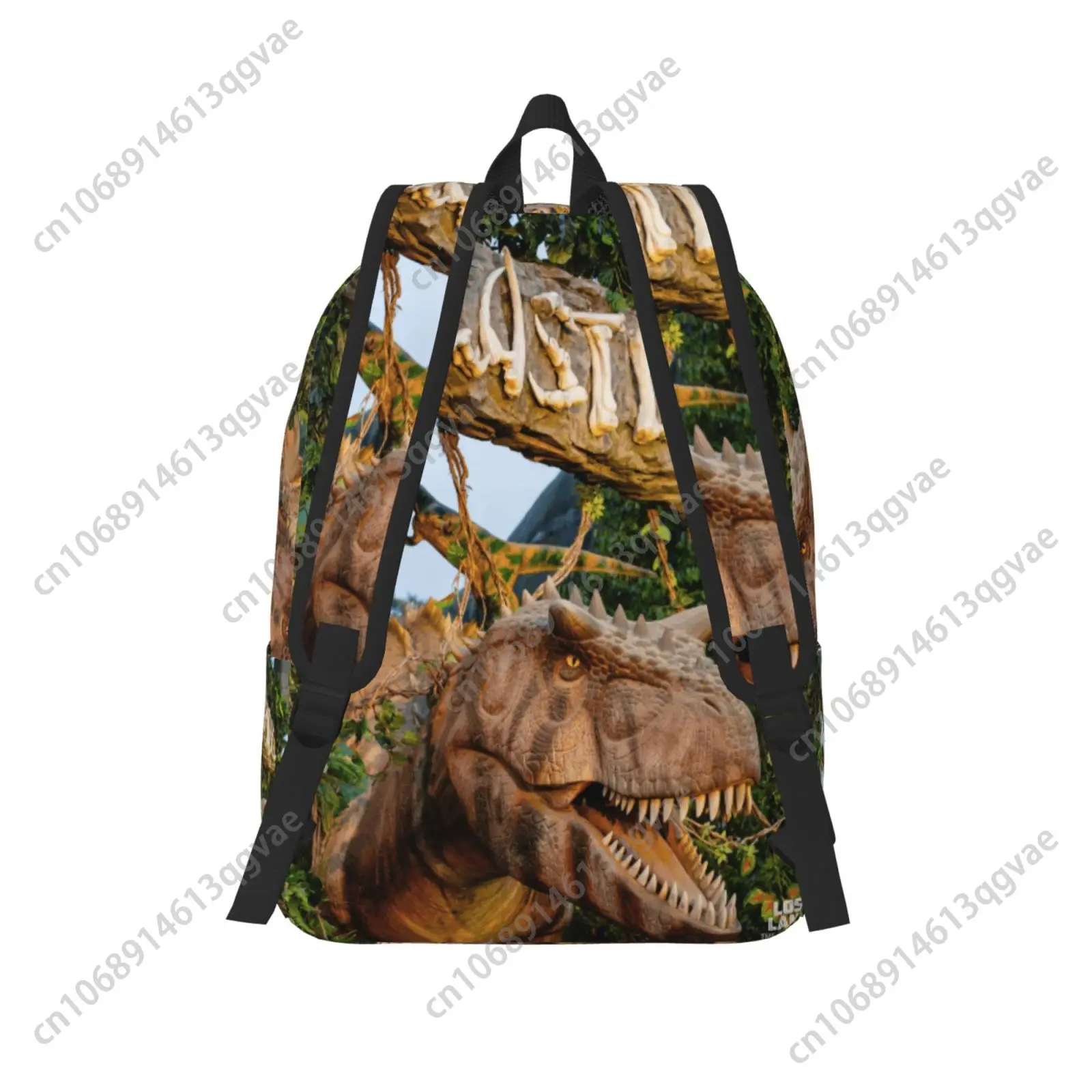Lost Lands Music Festival Dinosaur Theme Custom Canvas Lightweight Backpack Fashion Durable Student Men Women Business Daypack