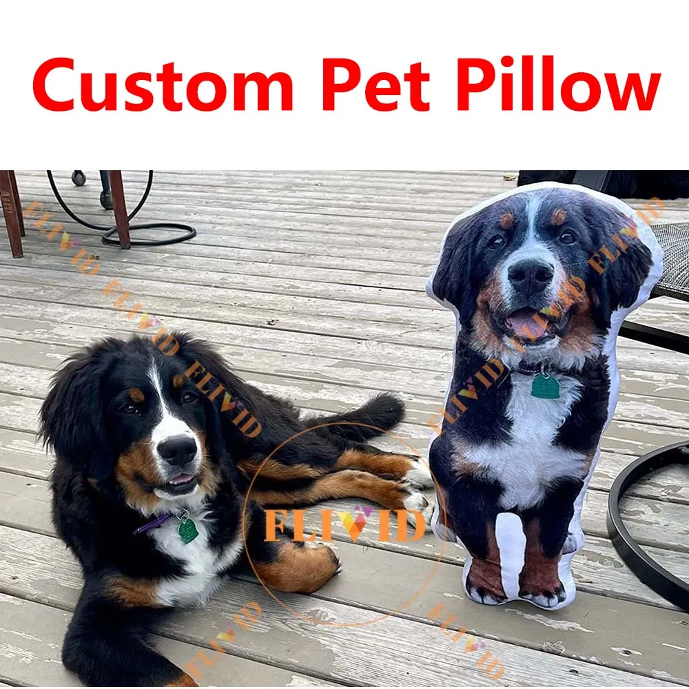 

Custom 3D Pet Cat/Dog Pillow,Hot Funny Animals Shape Pillow,Personalized Photo Pillow ,Pet Loss Memorial Gift,Pet Lover Gift