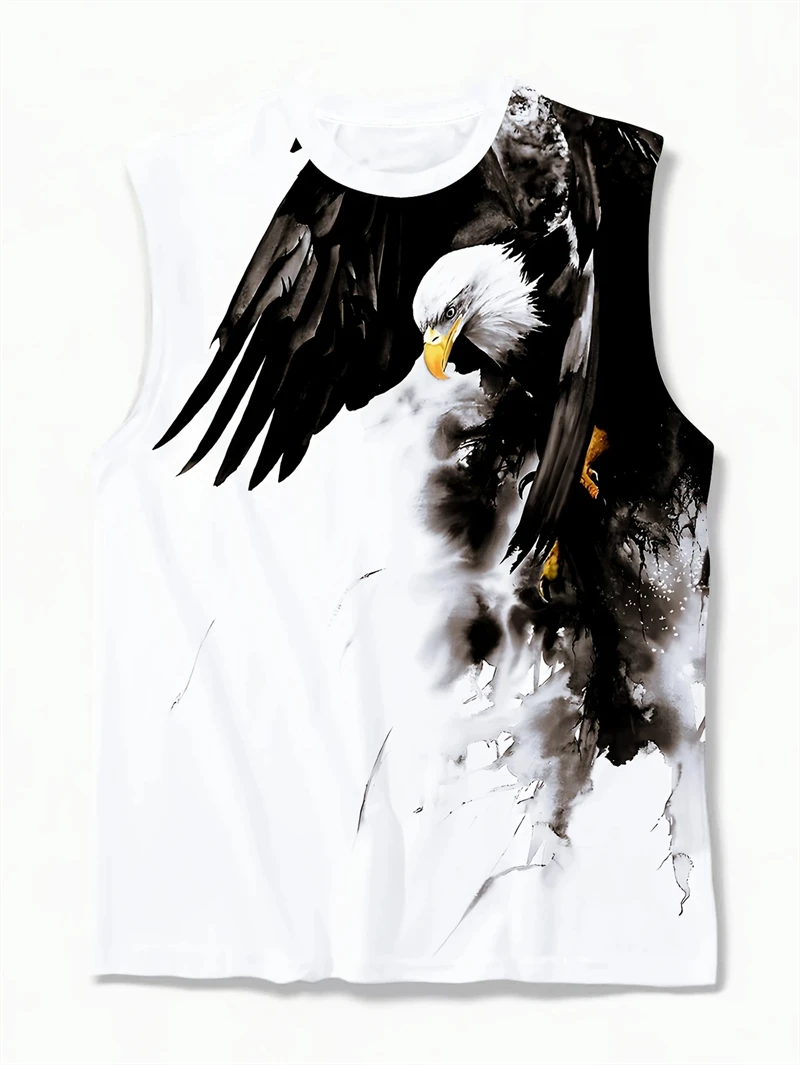 Harajuku Style 3D Printed Men Tank Tops 2025 Summer New Men Women Casual Sleeveless Tops Oversized Unisex Vest Quick Drying Tees