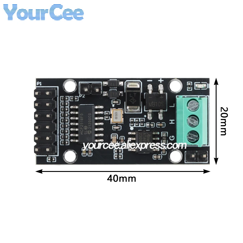2 ชิ้น/1 ชิ้น MCP2518FD อินเทอร์เฟซ SPI ไปยัง CAN FD คอนโทรลเลอร์บอร์ดควบคุมโมดูล SPI ไปยัง CANFD MCP2518 อัตราข้อมูลสูงสุด 8 Mbps
