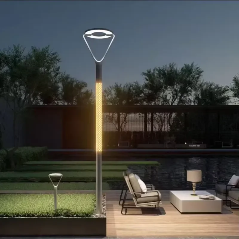 Best Quality IP67 Waterproof Aluminum LED Garden Light CE Certified Outdoor Pillar Lamp Battery Included 6500K Color