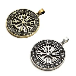 DIY Designer Creative Charms Odin Symbol Rune Amulet Ally Compass Viking Pendants For Necklace Jewelry Making Findings Component