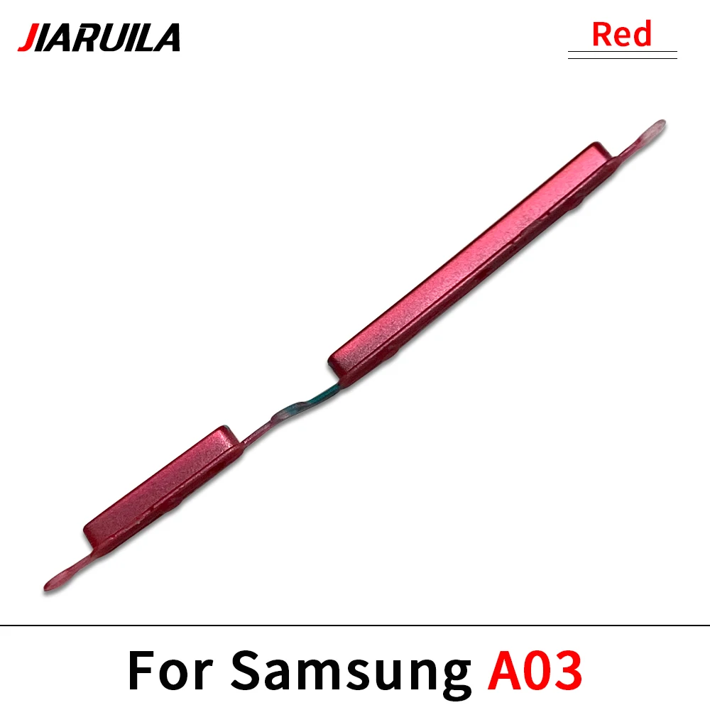 5Pcs,New For Samsung A03 A03S A03 Core Power Button Key + Volume Side Button Keys Replacement Part