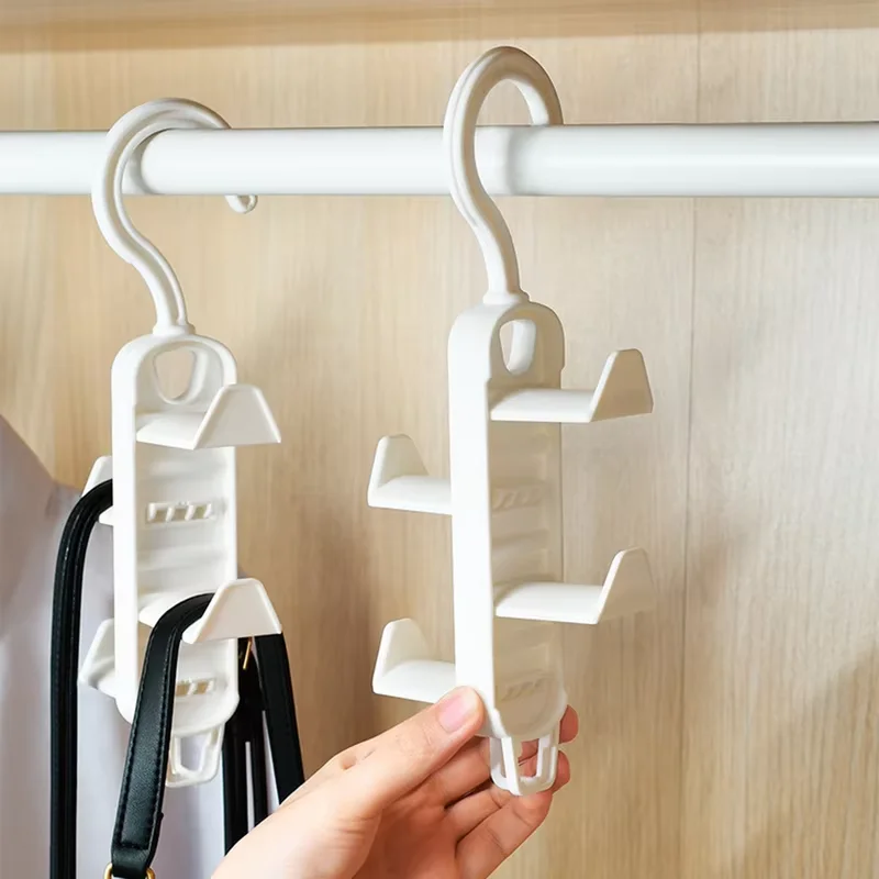 Bag Storage Tools Closet Organizer Multi-functional Clothes Rack Traceless Hanging Bag Rack Hat Door Hole-less Hooks