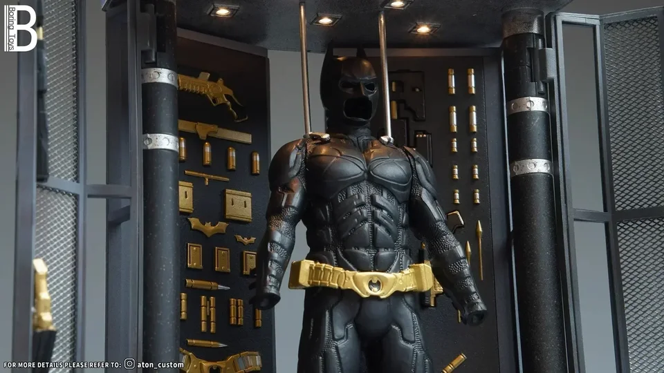 Original Boring Toys Bale Batman Gnaku 2.0 Figure With Light 1/12