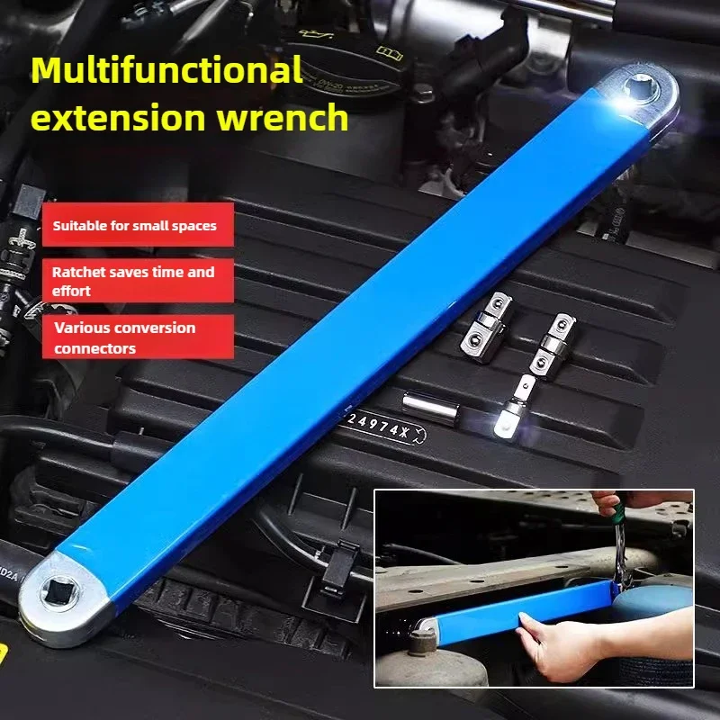 

Multi-functional Offset Extension Ratchet Wrench for Small Place 2 in 1 Impact Ready Offset Extension Wrench Set Car Repair Tool