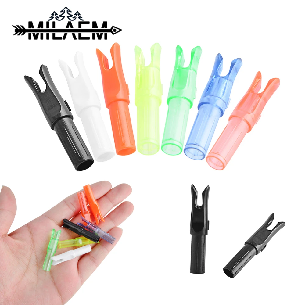 

12pcs Arrow Nocks Plastic Arrow Tail Fit ID6.2mm Fiberglass Carbon Arrow Shaft DIY Outdoor Training Shooting Archery Accessories