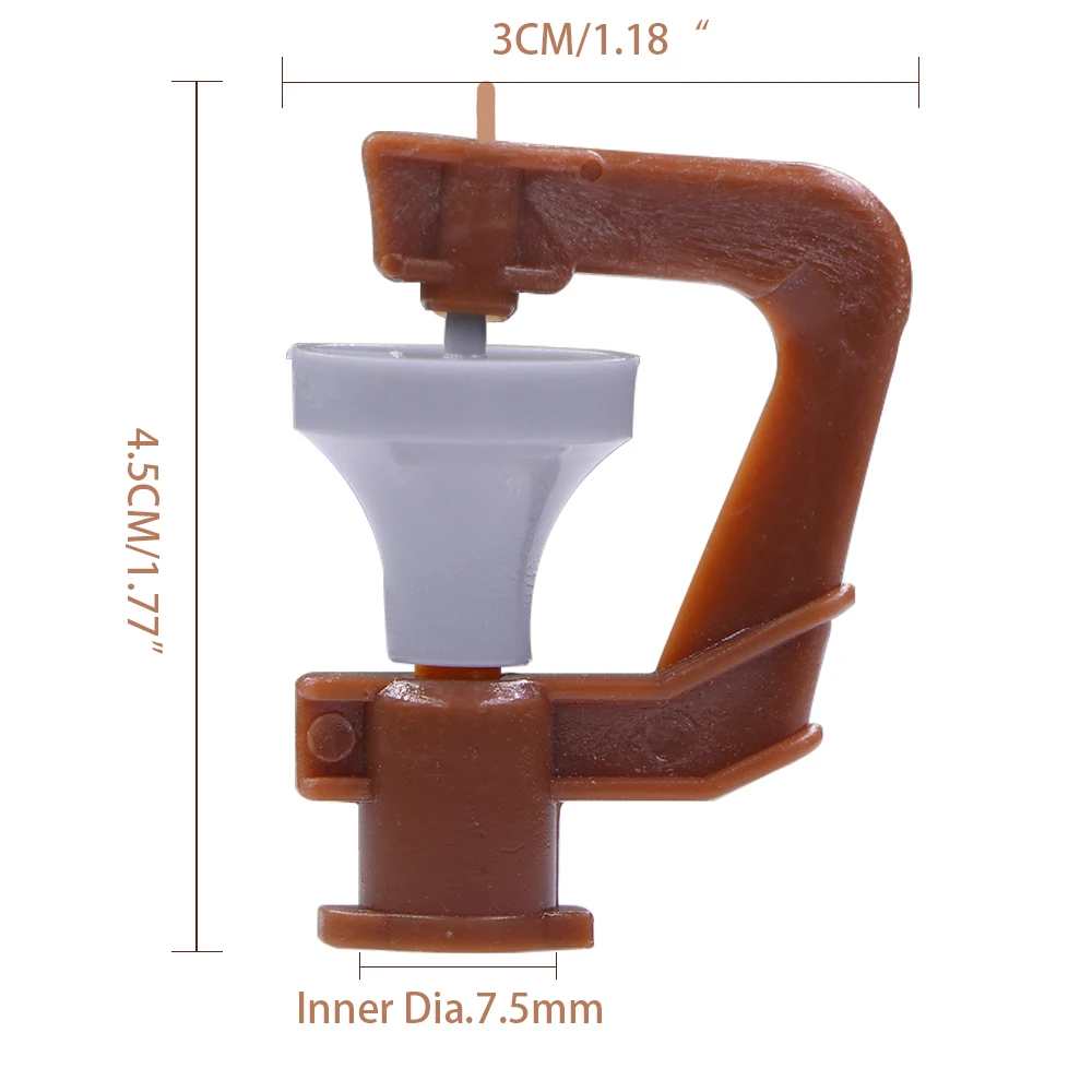 Watering potted plant 4/7 tube-inserted nozzle atomizing micro-spray adjustable flow bracket humidifier drip irrigation device
