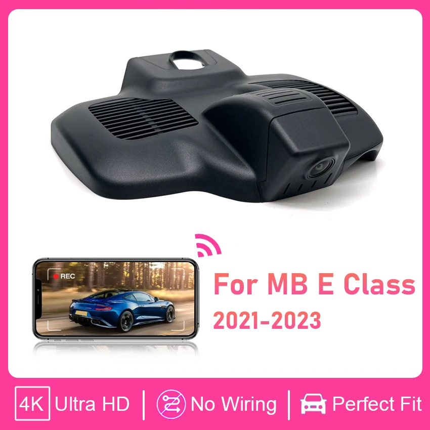 4K 2160P Plug and play Car DVR Video Recorder Dash Cam Camera For Mercedes-Benz E Class E300L E350L 4MATIC 2021-2023 Dashcam