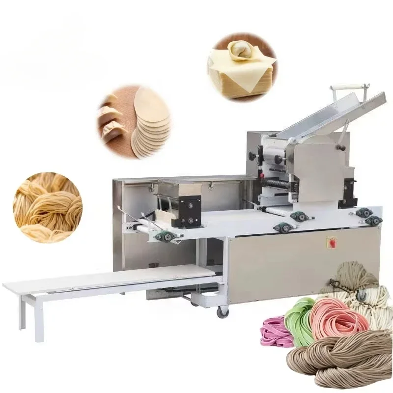 

Commercial High-Speed Stainless Steel Noodle Ramen Dough Sheeter machine dough sheet molding folding machine