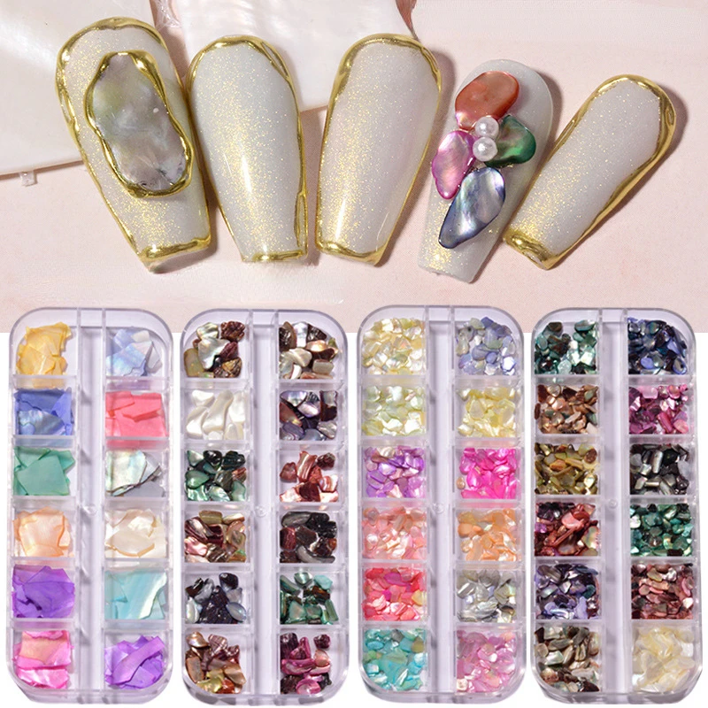 

Nail Shells Nail Abalone Shell Stone Nail Accessories slices Abalone slices Nail Decoration Accessories For Nail Tip Beauty