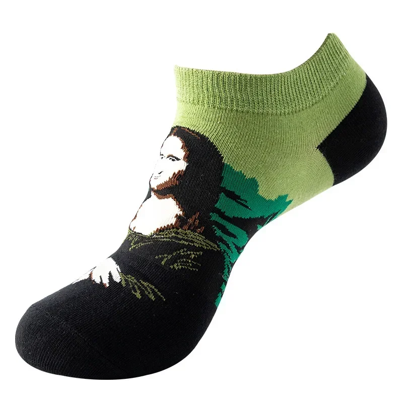 Socks women\'s spring and summer new men\'s socks ins cartoon boat socks women\'s breathable deodorant socks wholesale