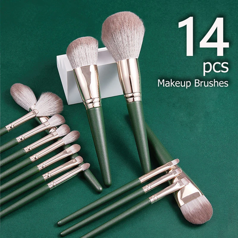 JTFIL Makeup Brush Set Eyeliner Brush Blending Brush Makeup Brushes for Eye Cosmetic Foundation 14pcs Brush Make Up Brushes Set