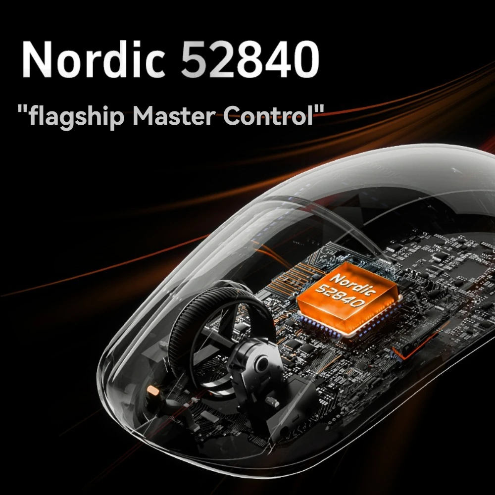 ماوس ألعاب ATK Dragonfly A9 لاسلكي مزدوج 8K معدل إرجاع 30000 ديسيبل متوحد الخواص PAW395O ماوس FPS خفيف الوزن مخصص وأداء مريح