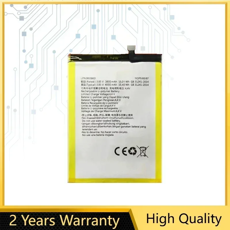 

Новый запасной аккумулятор LPN385390D для Hisense A5 A5C FaceNote F1 HLTE202N, гарантия на аккумуляторы для мобильных телефонов + трек-код