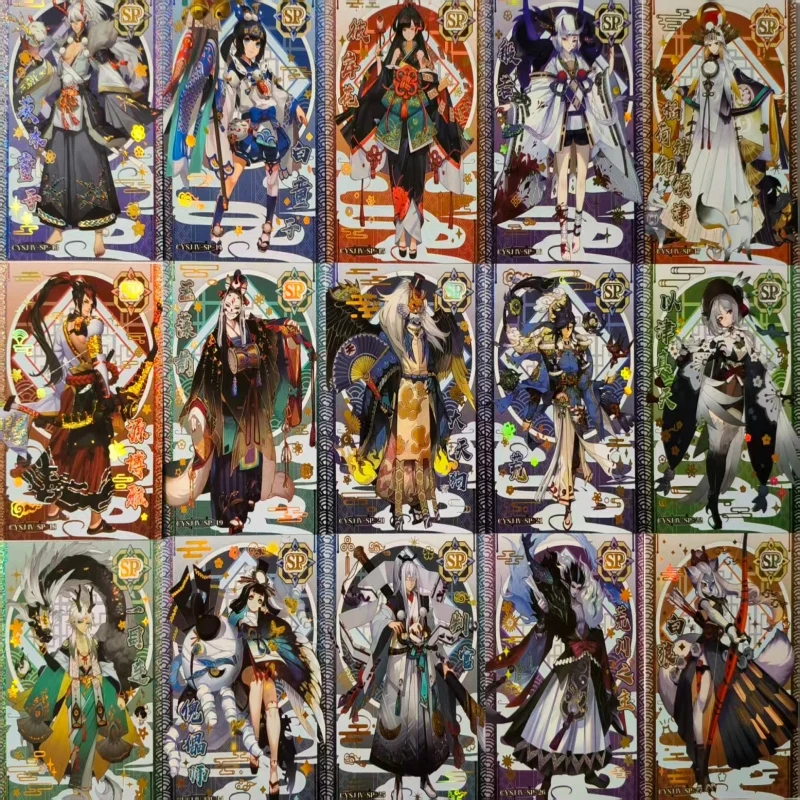 DIY Onmyoji Japanese Style SP Doujin Foil Cards | Yoto Hime, Tamamo no Mae, Ootengu, Onikiri, Hana Collection