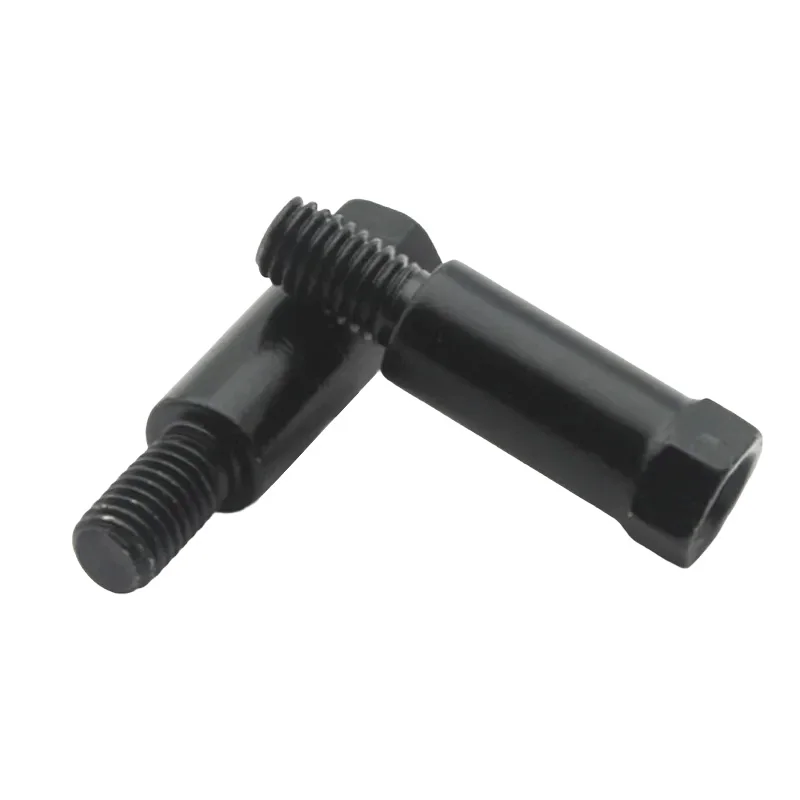 Пара длинных черных, серебряных адаптеров для заднего зеркала мотоцикла M8, 8 мм, против часовой стрелки, винт для замены правой и левой резьбы Пара длинных черных, серебряных адаптеров для заднего зеркала мотоцикла M8, 8 мм, против часовой стрелки, винт для замены правой и левой резьбы