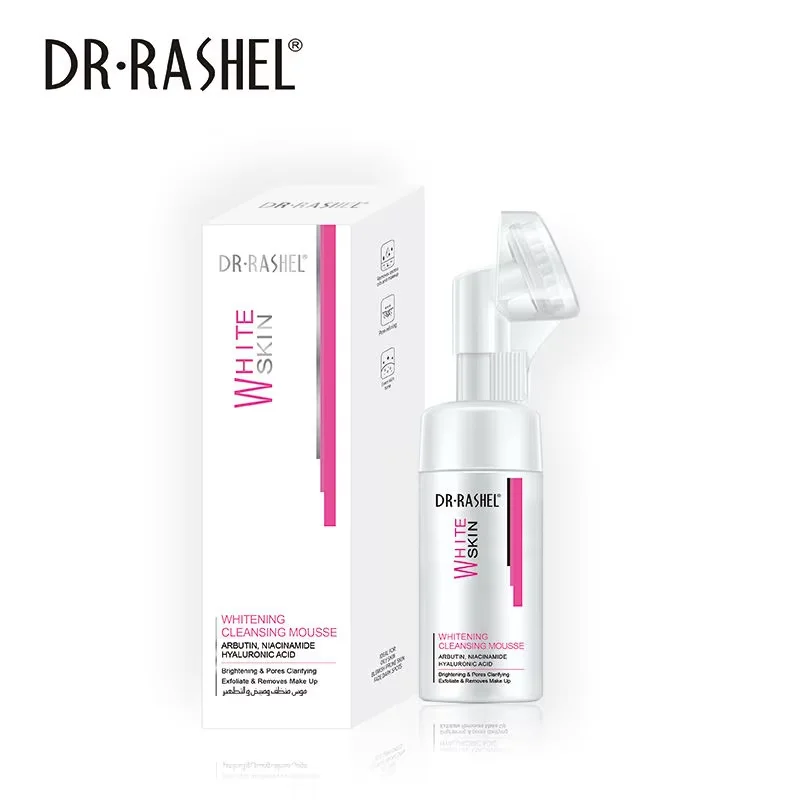 DR RASHEL Cleansing Mousse Moisturizing Brightening Fade Dark Spots Arbutin Niacinamide Whitening