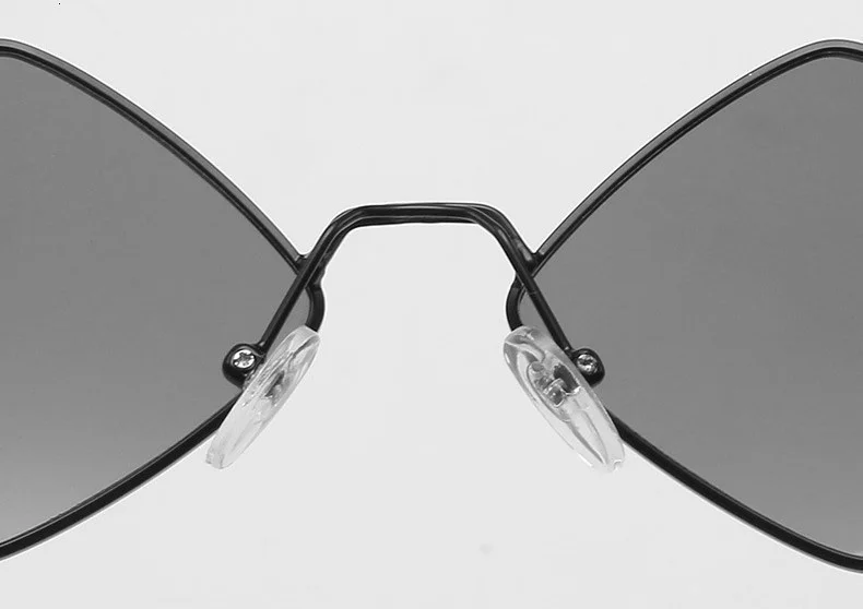 Einzigartige Diamantform Kleine Sonnenbrille für Frauen Neue Mode Ultraleicht Schwarz Grau Gradient Sonnenbrille Männer Retro Brillen Uv4090 – Detail 12