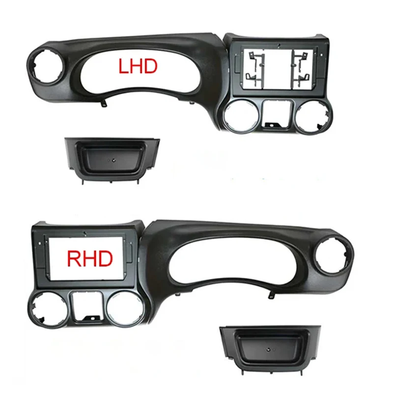 

10 INCH Dash Kit for Jeep Wrangler 2010-2018 LHD RHD Car Radio Fascia Frame Android Player Adapter Cover Stereo Panel Bezel