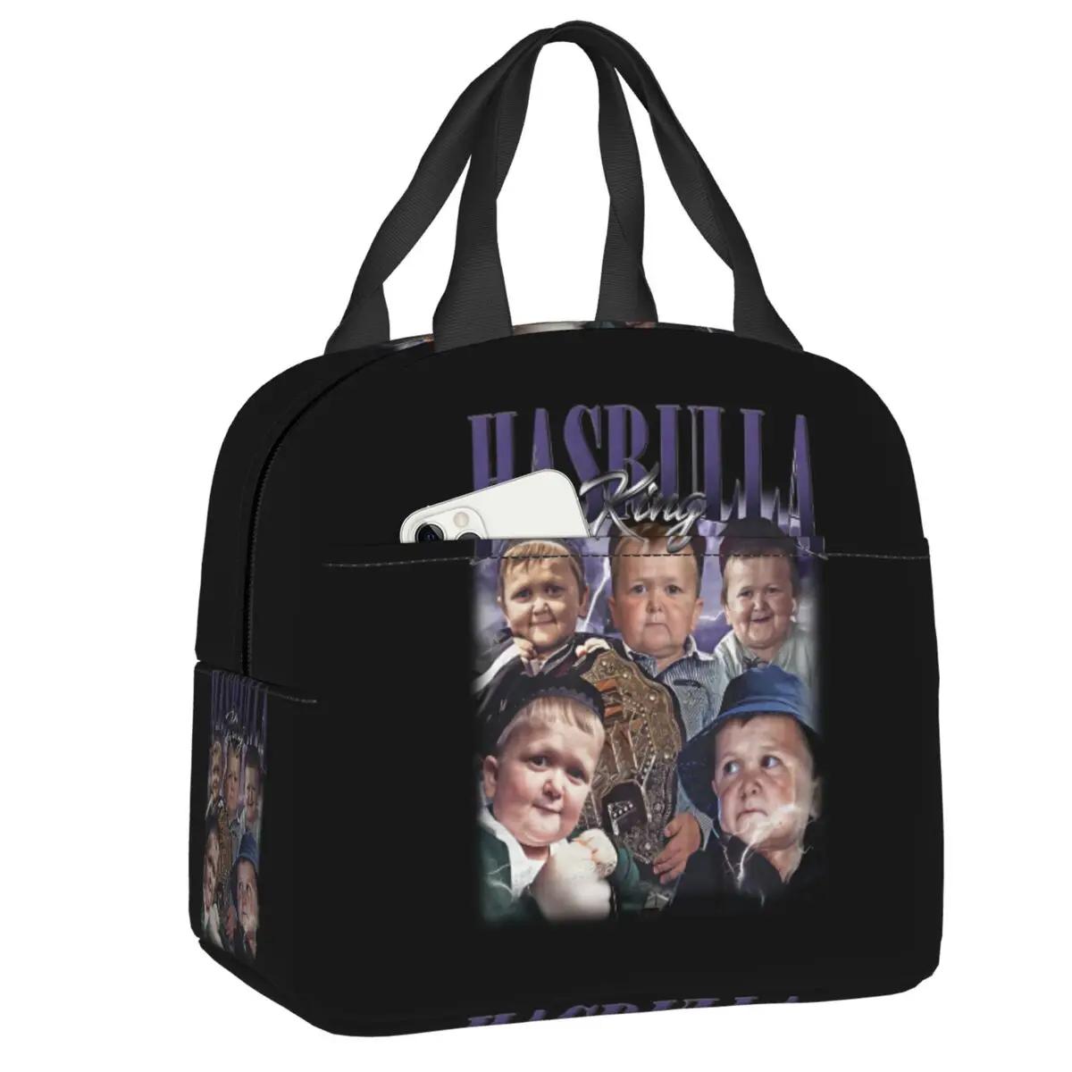 

Индивидуальная термосумка для обедов с изображением Хасбулы Магомедова для женщин, водонепроницаемая, термоизолированная, для школы и детского сада