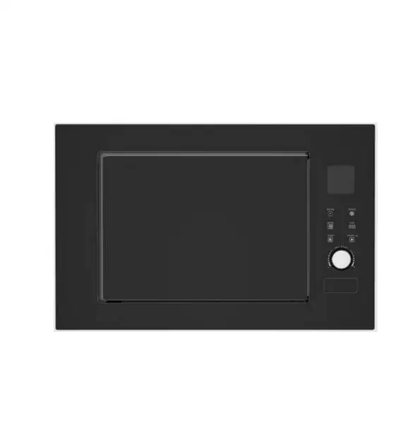 Electric 25L Stainless Steel Microwave Oven with Key Pad Control Bake & Warm Functions Household RV Use French Language Support