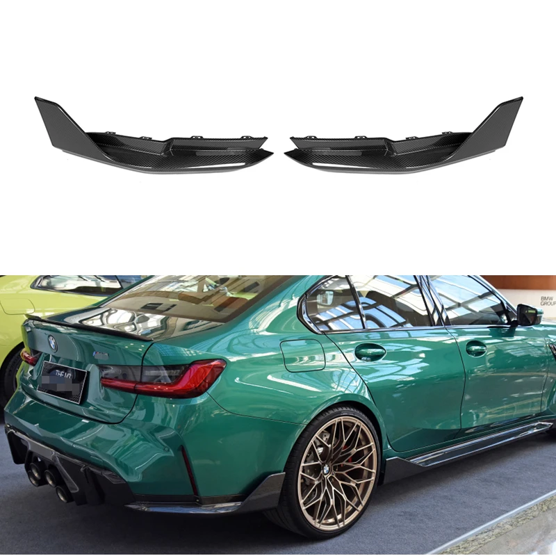 G80 Genuine Vacuumed Carbon Fiber M Performance rear bumper Apron Splitter for BMW G80 M3 G82 M4 G83 M4 2021 2022