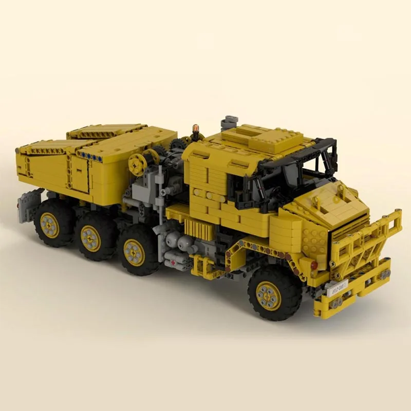 1837 PCS MOC Oshkosh M1070 Heavy Equipment Transporter Civil Version Technic Truck Model Custom Building Blocks DIY Assembly Toy