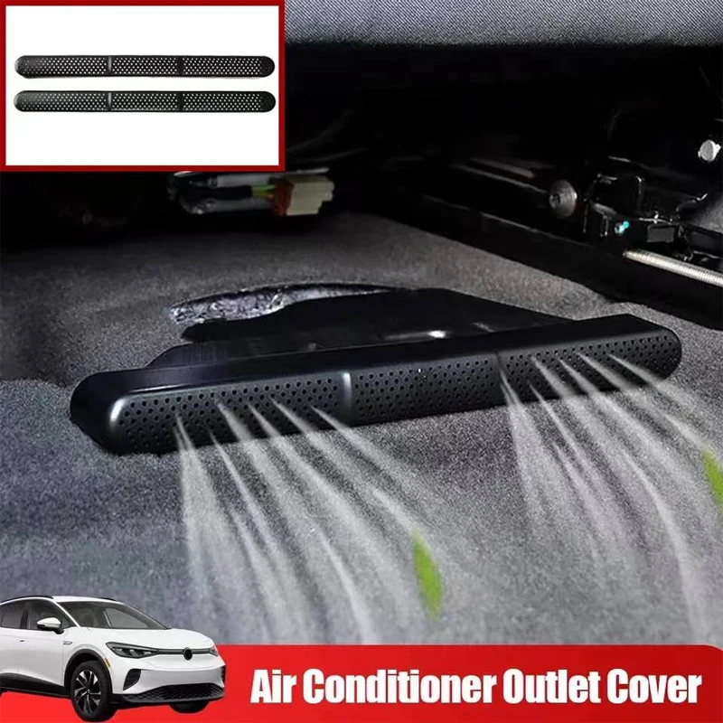 Car Seat Bottom Anti-blocking Under Seat Air Outlet Cover Dust for VW Volkswagen ID.3 ID.4 ID4 ID.4CROZZ ID6 ID.6CROZZ 2021-2022