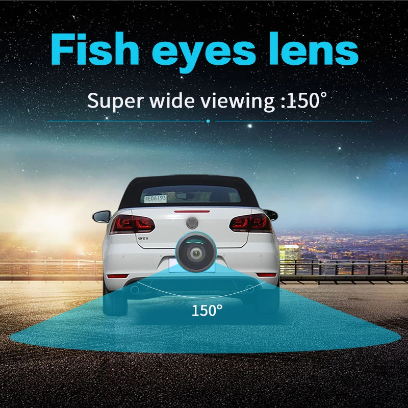 2025 Neuerscheinung 1080P AHD Rückfahrkamera mit Fischaugen-Objektiv, 150° Weitwinkel und Abgeschirmtem Stromkabel – Detail 3
