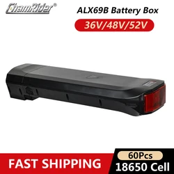 Rear Rack Radiance ALX069B Battery Case 48V Ebike 36V Electric bike battery box 52V Double Layer luggage 18650