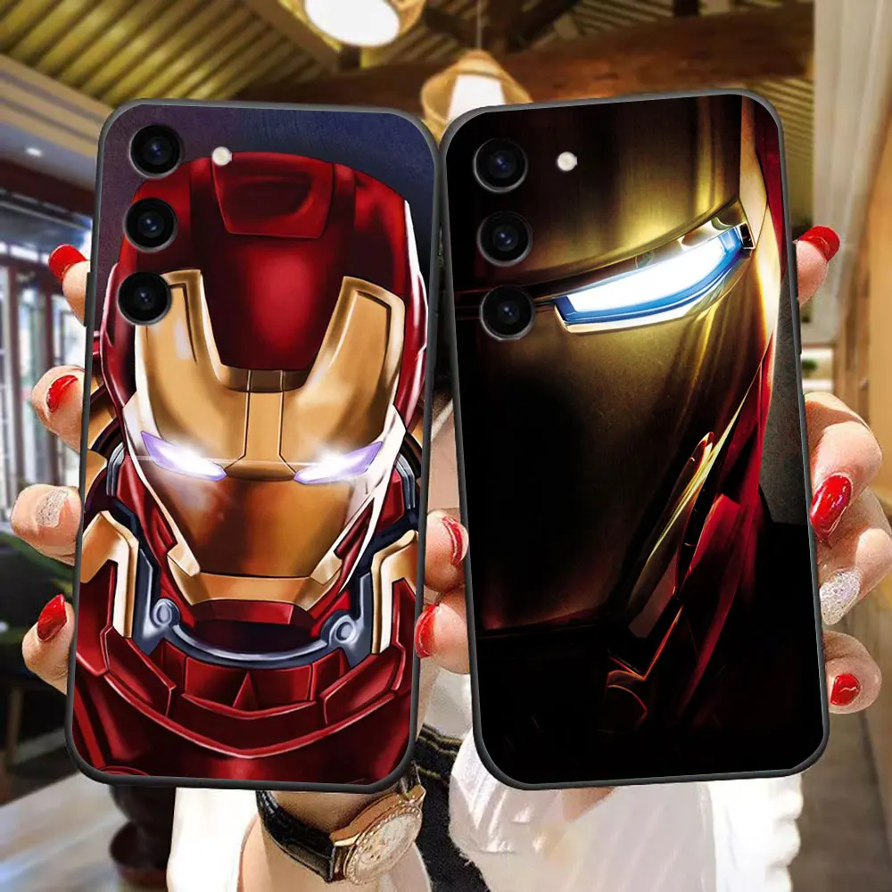 

Marvel Iron Man Cover Phone Case For Samsung Galaxy S25 S24 S23 S22 S21 S20 FE S10 S9 ULTRA PLUS LITE TPU Case Shell Capa Funda