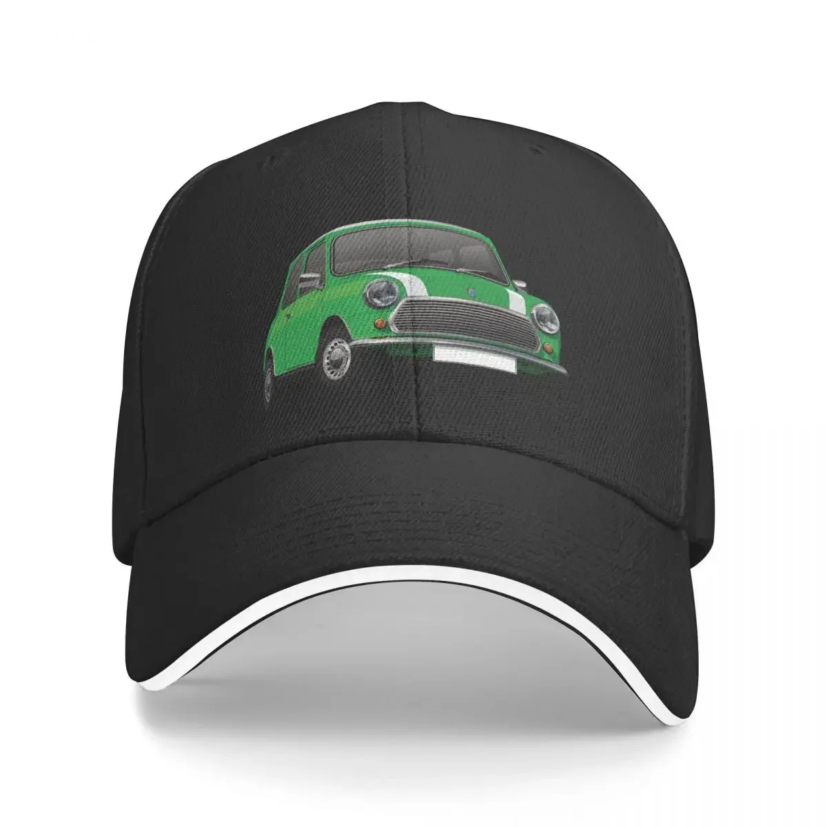 

New Green Red Austin Morris Mini with white stripes Baseball Cap Caps Hood Man Cap Women's