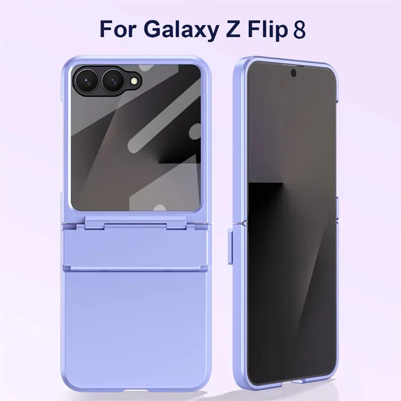 Skinlee For Samsung Galaxy Z Flip 8 5G Clear Radiance Diamond-Cut Hinge Silicone Soft Shell For Samsung Galaxy Z Flip 8 5G Case