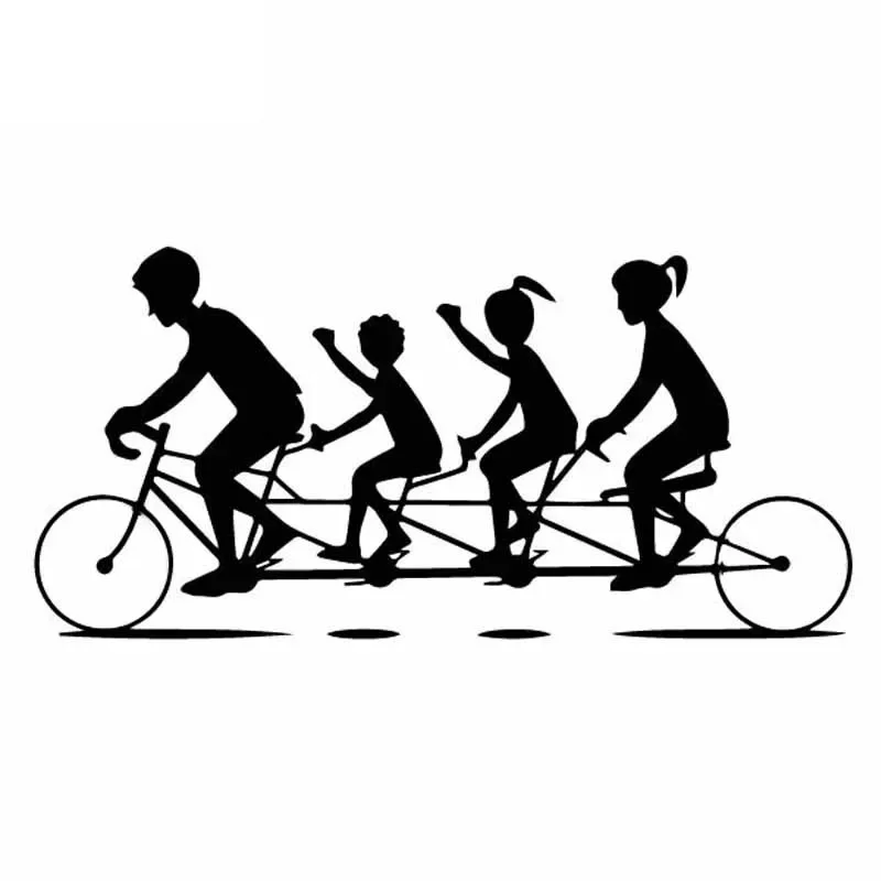 

Car Stickers Amazing Bicycle Quad Bike Funny Shadow Bicycle Creative PVC Car Stickers Decorative Decals Black/white,18cm*9cm