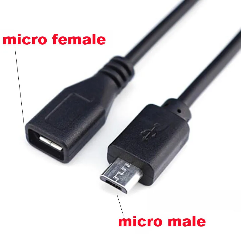 Micro USB 2.0 A Female Male Jack Charging Connector Cable 4 Pin 2 Pin 4 Wires Data Charge Cord DIY for Android Interface C2
