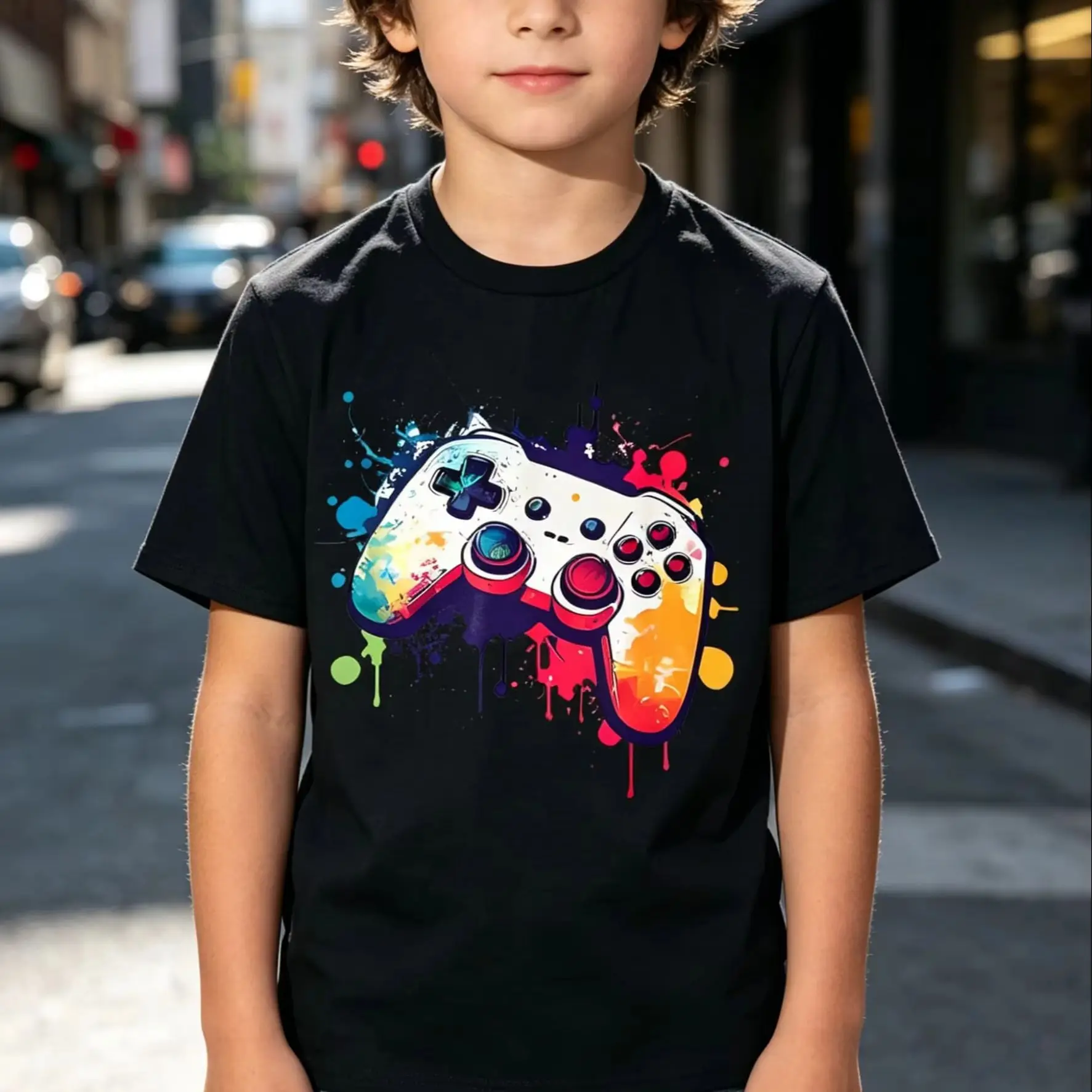 Control All The Things Video Game Casual Men T Shirt Women Tee Boys Top Children Parent Child Cotton short sleeves kids Tshirt