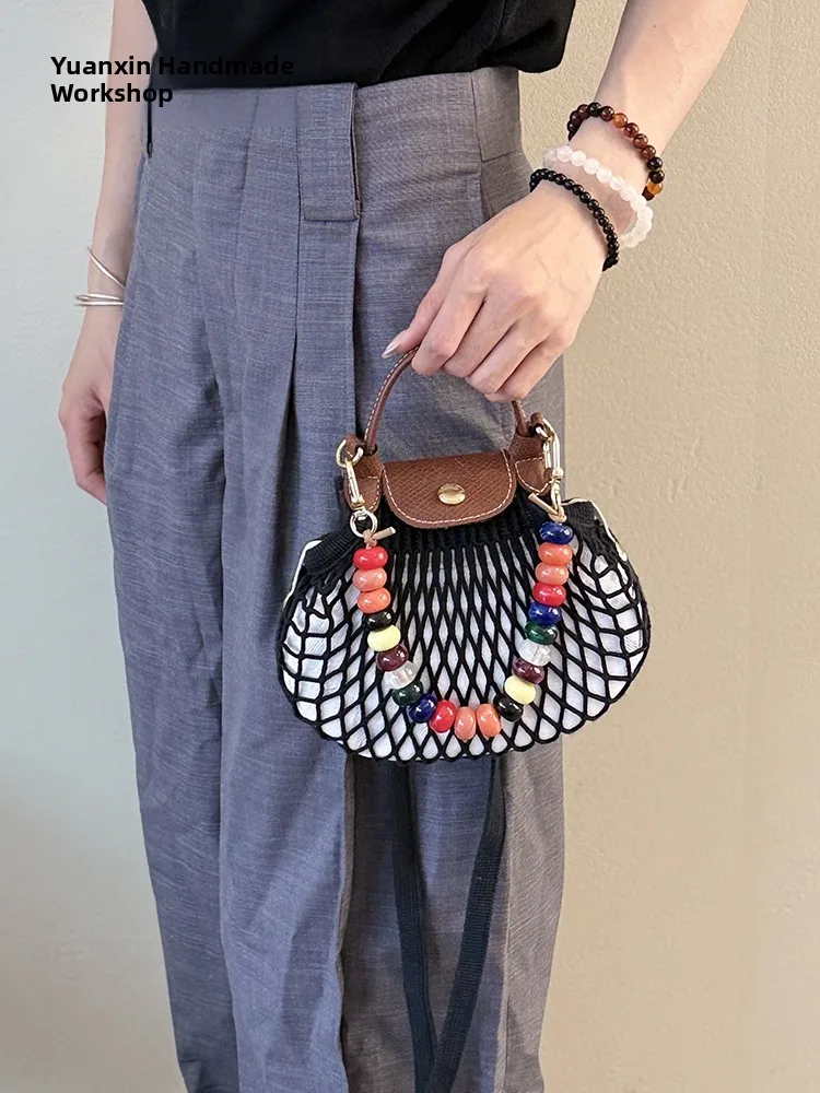 

Handmade Inner Bag for Longxiang Net Pouch Anti-Fall DuPont Paper Inner Bag Storage Organizer Cosmetic Bag Pure Color Design