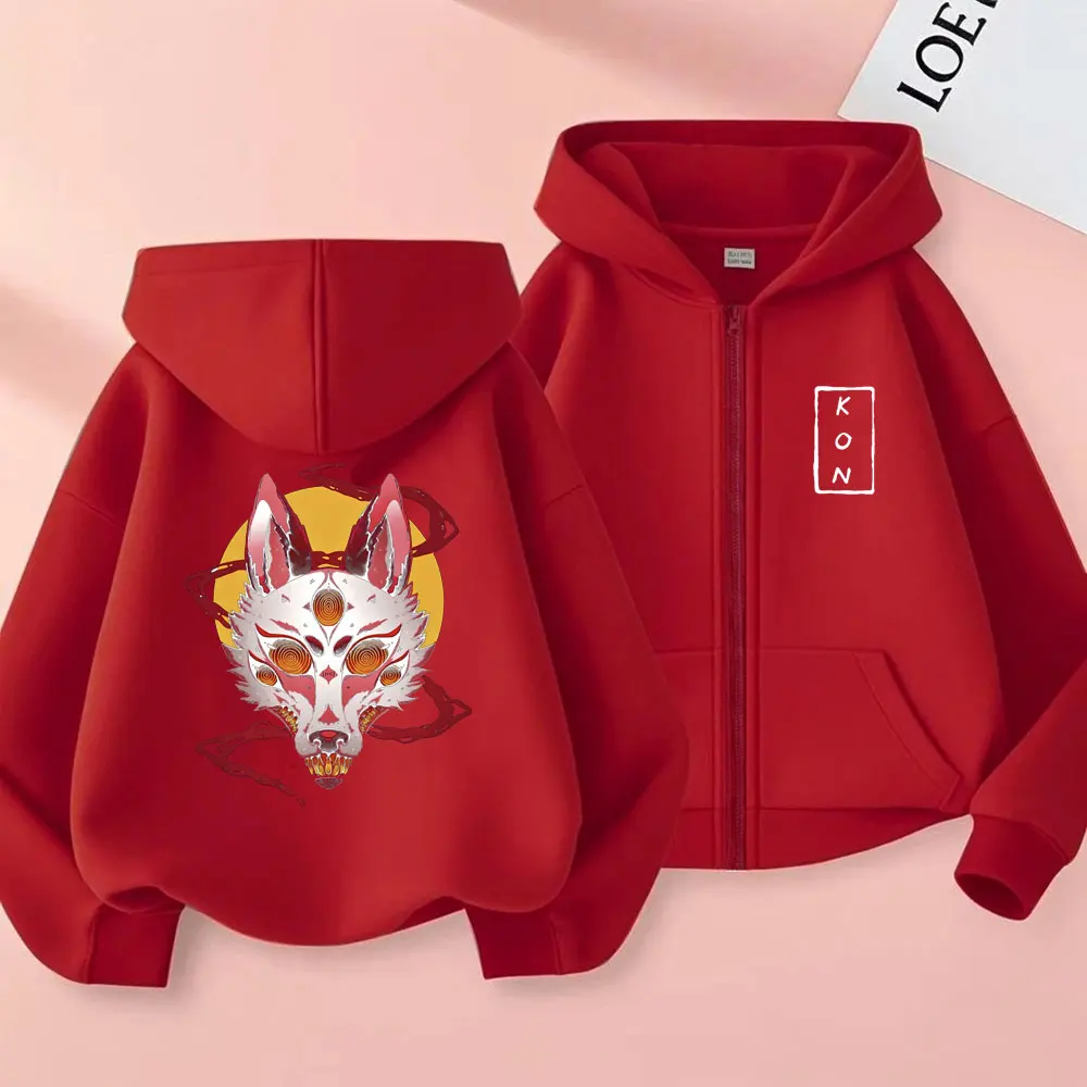 أنيمي بالمنشار رجل هاياكاوا آكي الثعلب الشيطان كون قلنسوة بسحاب الرجال النساء مانغا موضة الاتجاه زمم هوديس الذكور عادية البلوز