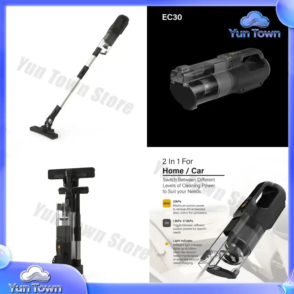 ELUXGO New Series Light Weight Mini Home Appliances Cyclone Carpet Cordless Car Vacuum Cleaner